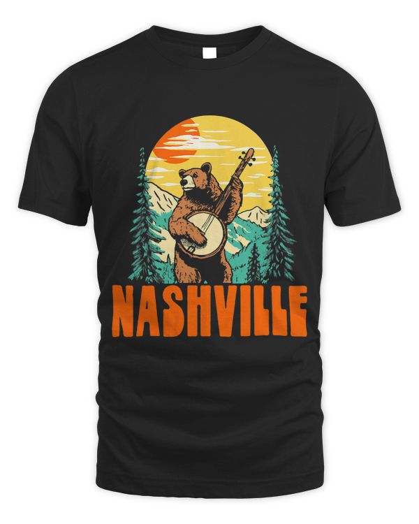 Nashville Banjo Picking Bear Outdoor Music Lover