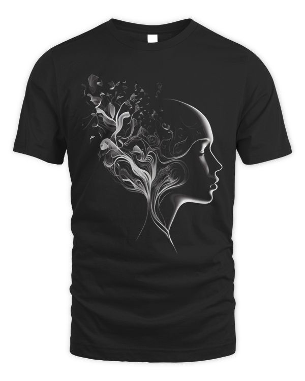 Women Transparent Head Graphic Tees Men Women Boys Girls