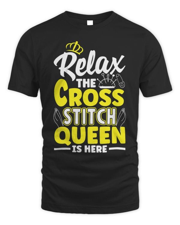 Womens Cross Stitch Queen Cute Cross Stitching