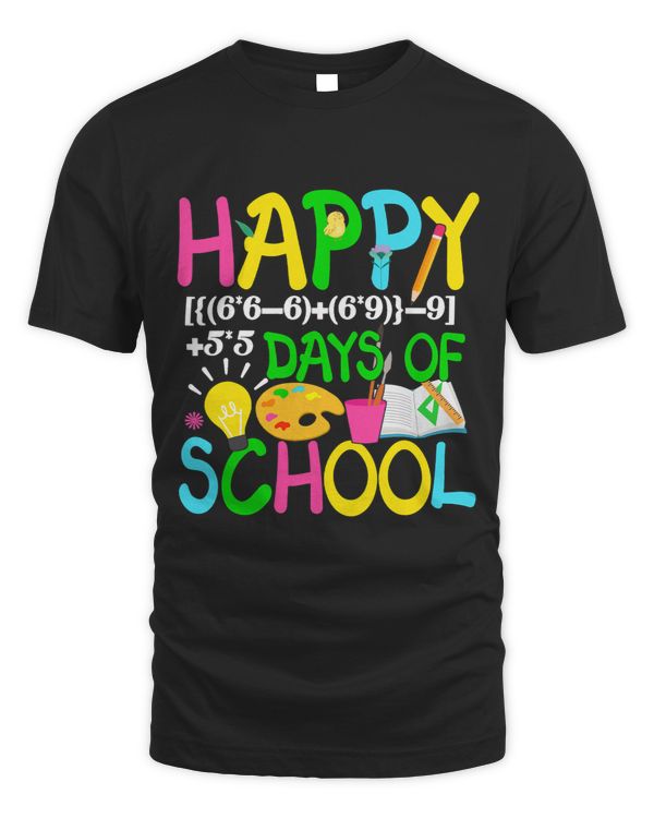 Math Formula 100 Days Of School Shirt Teacher Student Gift