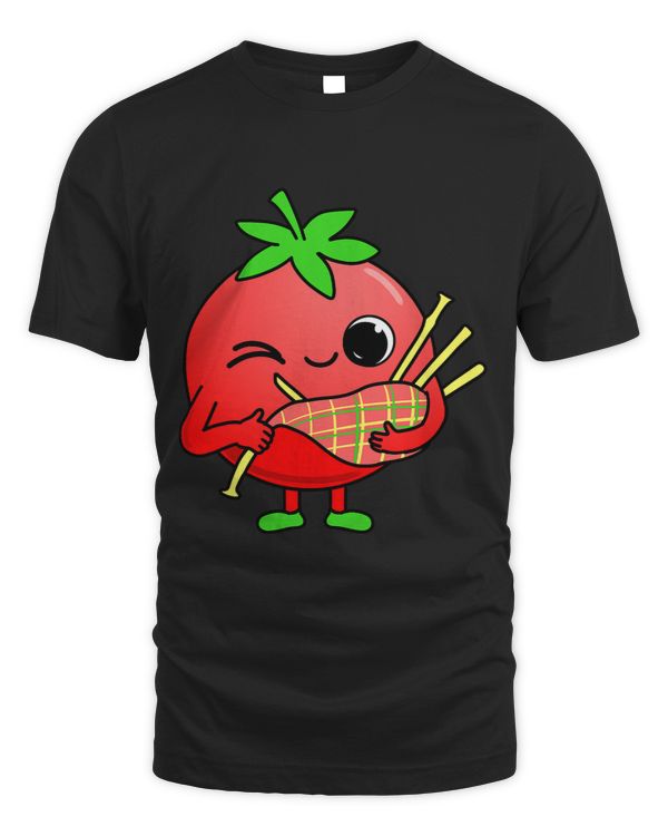 Tomato Playing Bagpipe