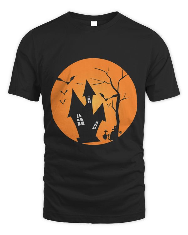 Creep It Real Full Moon Witches House Happy Halloween