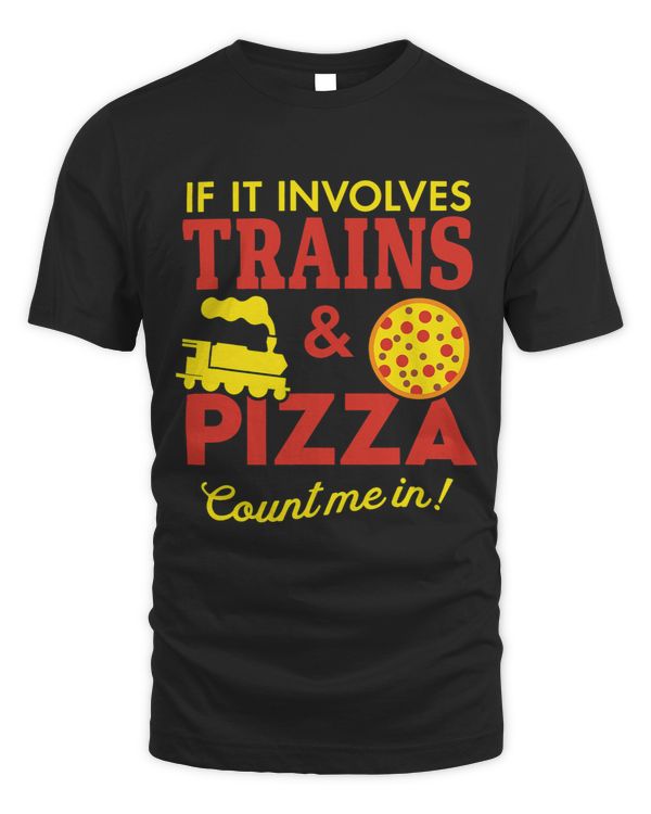 Trains and Pizza Funny Autism Awareness