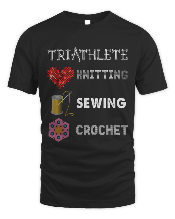triathlete knitting sewing and crocheting