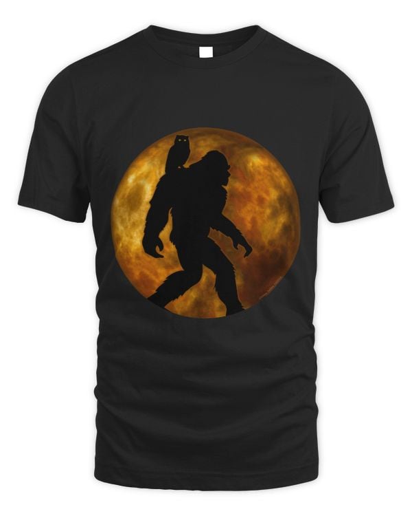 Cool Bigfoot Lovers Design with Full Moon Bigfoot