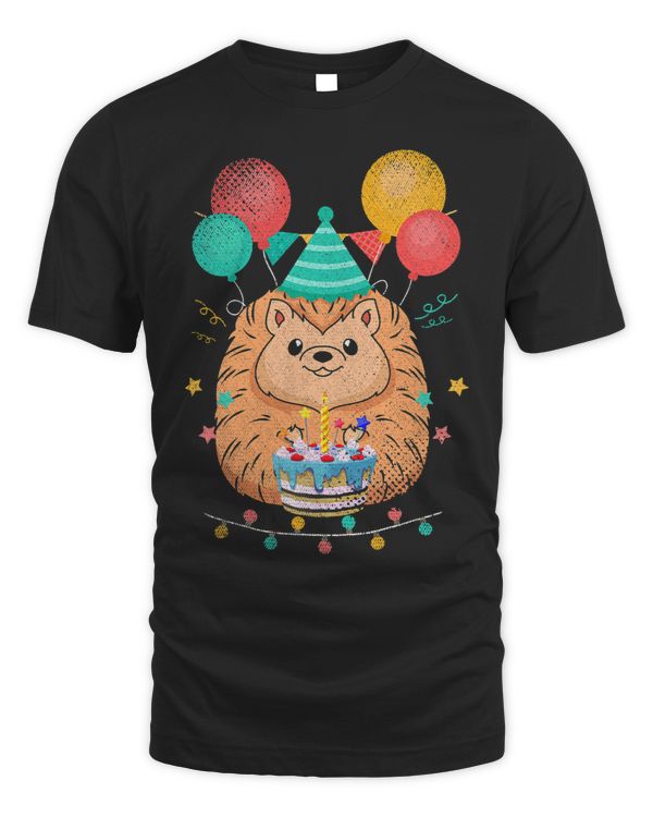 Balloons Cake Animal Wildlife Cute Birthday Animal Hedgehog
