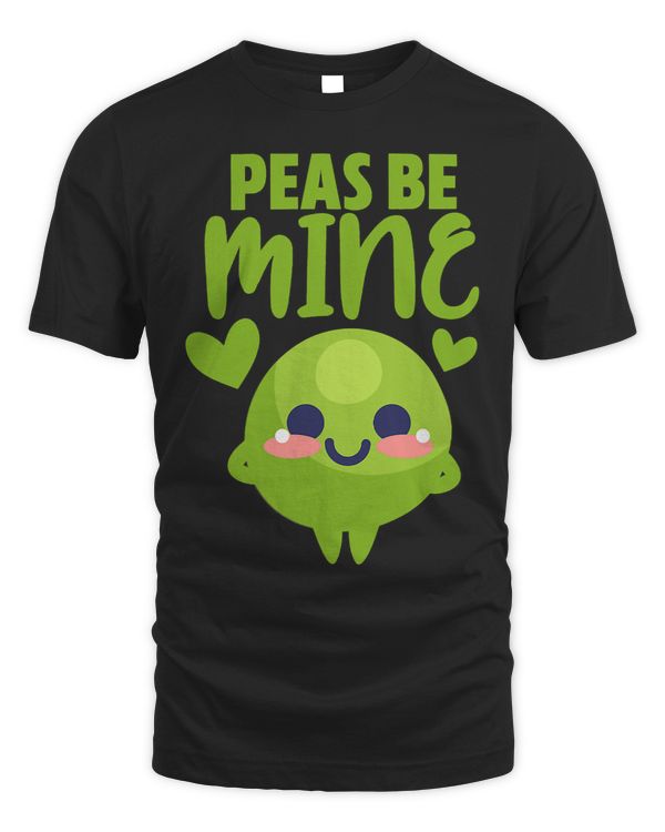 Valentines Day Peas Be Mine Funny Food Pun Kawaii
