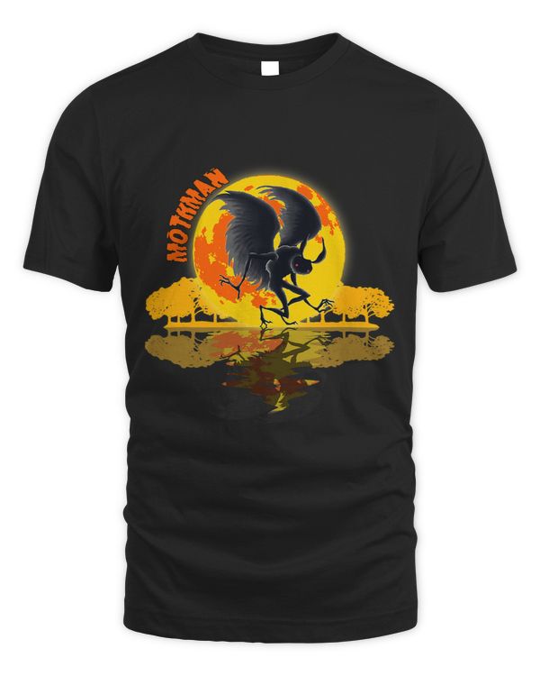 Cryptids Yellow Full Moon and Mothman 1