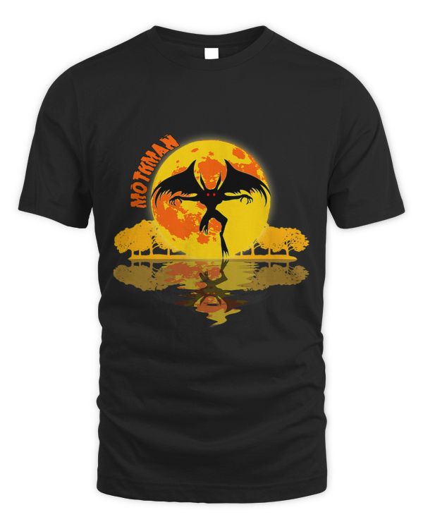 Cryptids Yellow Full Moon and Mothman