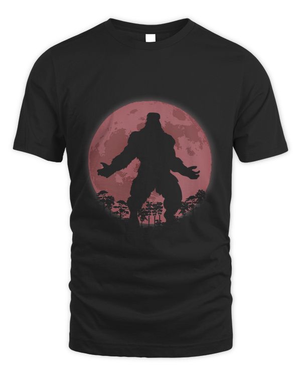 Cryptkins Scary Ghost Forest a white Full Moon with Bigfoot 1