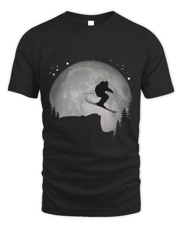 Cool Ski Ski Rider Park Jump to the Moon Sunset Funny Ski