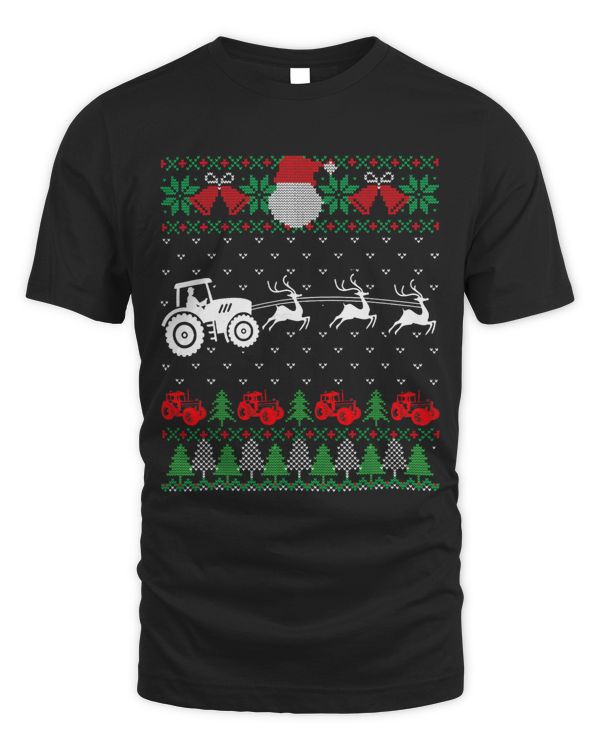 Farming Farmer Tractor Ugly Christmas Sweaters Family