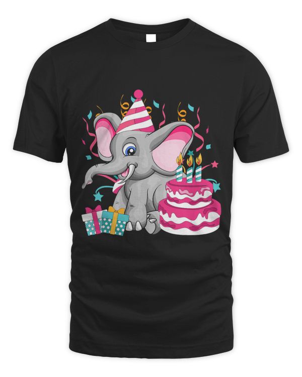Cute Birthday Cake Girls Kids Gift Africa Animal Elephant