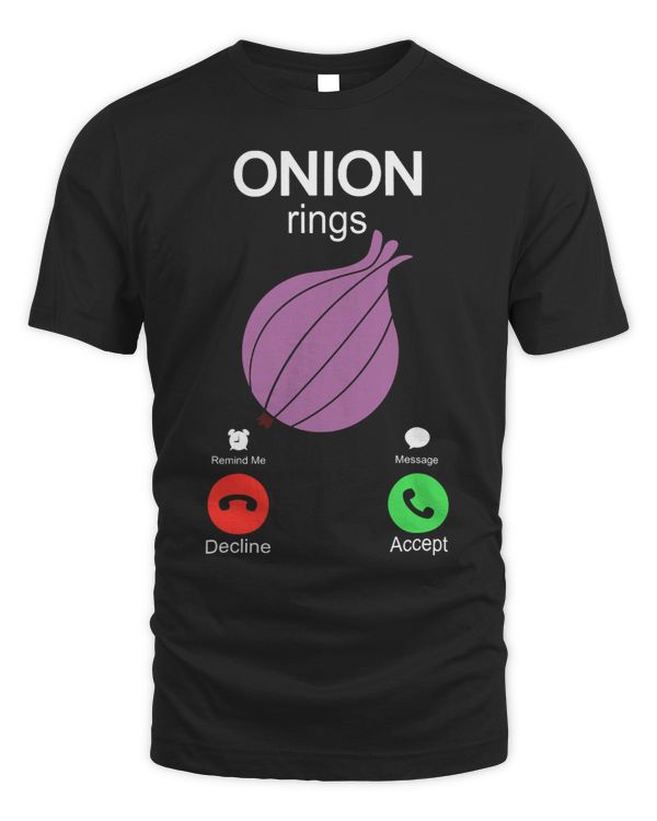 Onion rings Onion is calling Funny pun saying Gift