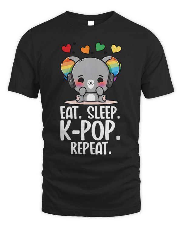 Eat Sleep Kpop Repeat Koala Tie Dye Merch Kpop Merchandise