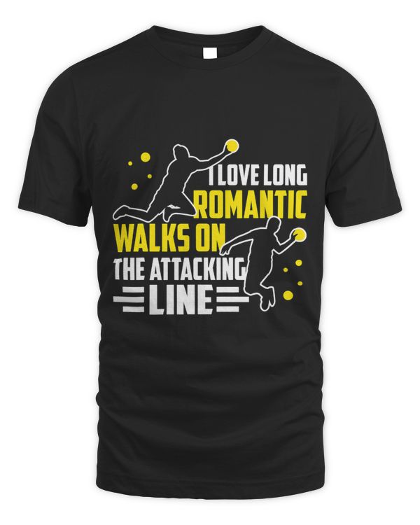 Yellow Dodgeball Love Romantic Walks Funny Handball Player