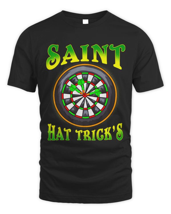Saint Hat Tricks Funny Darts Shirt St Patricks Day