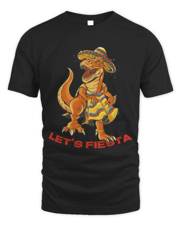 TRex 5 de Mayo Lets Fiesta Tacosaurus Mexican Party