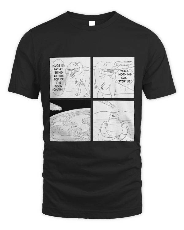 TRex Dinosaur Funny Asteroid Meteor Comet Extinction Event