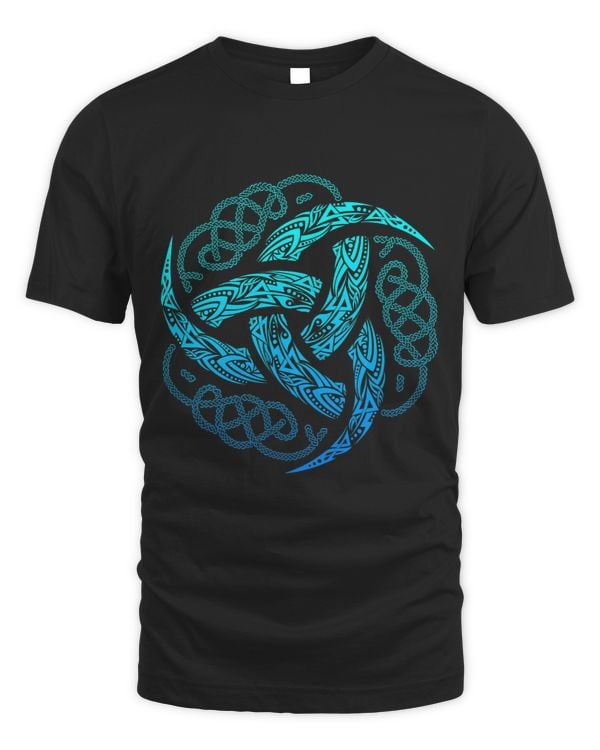 VIKING CELTIC KNOTWORK TRIPLE HORN OF ODIN