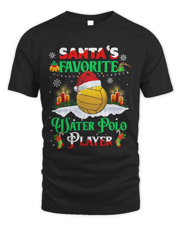 Sports Lover Santas Favorite Water Polo Player Christmas