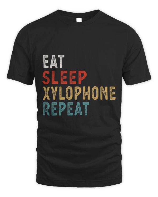 Eat Sleep Xylophone Repeat Funny Player Gift Idea Vintage