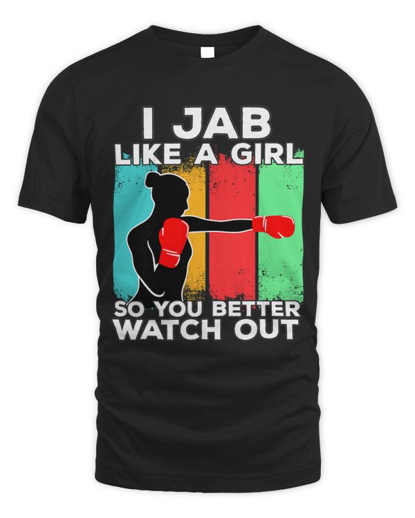 Womens Boxer saying I jab like a Girl Women Boxing