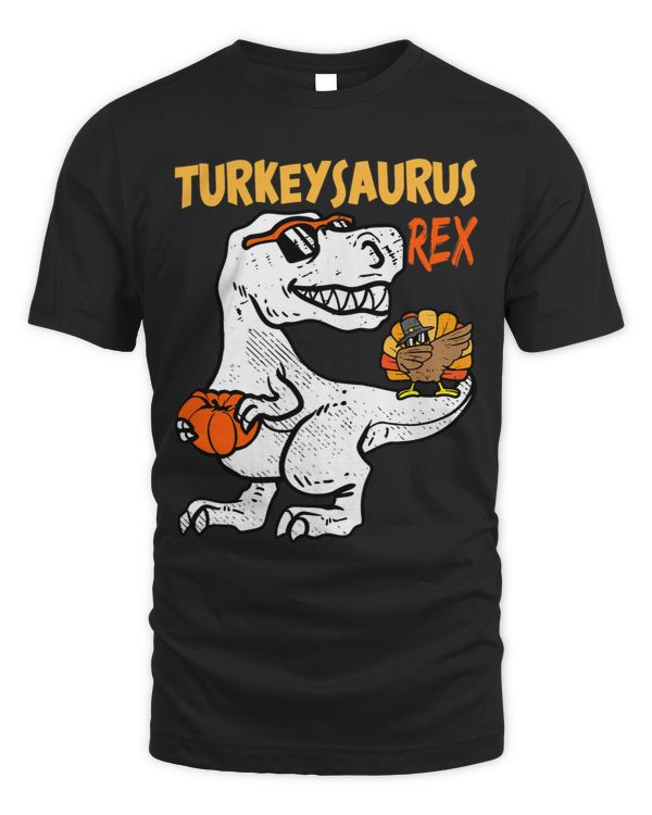Turkey Saurus Rex Funny Dinosaur Trex Thanksgiving Boys Kid