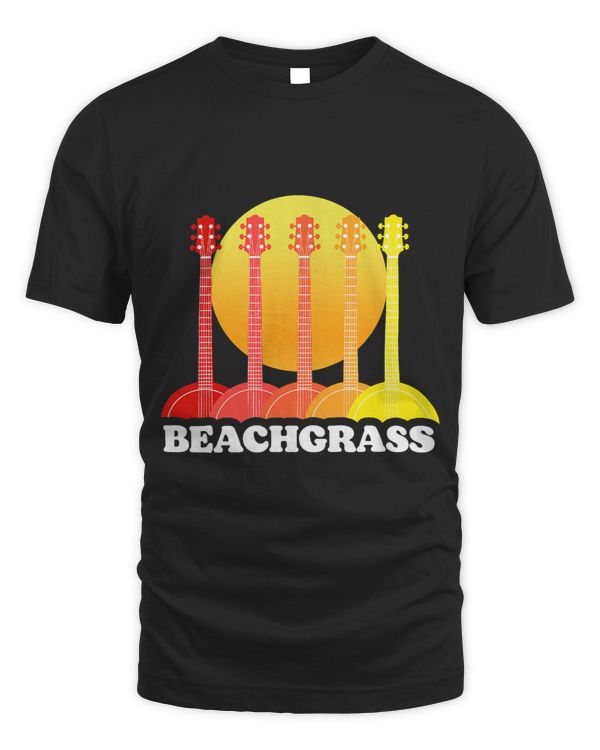 Banjo Eighties Sun Retro Beachgrass Bluegrass 80s