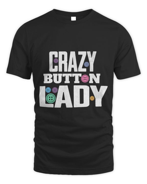 Funny Buttons Lady Crafting Button Jewelry Maker Craft Art