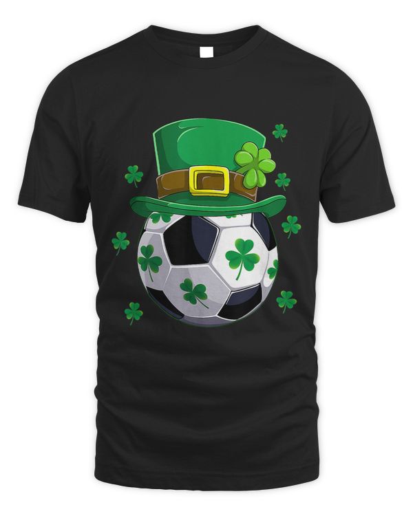 Soccer St Patricks Day Leprechaun Shamrock Boys Kids