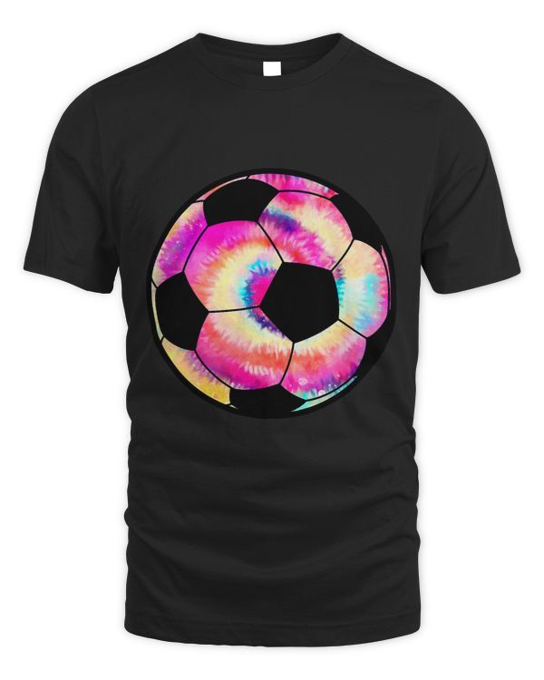 Soccer Tie Dye Rainbow Kids Boys Teenage Men Girls Cool