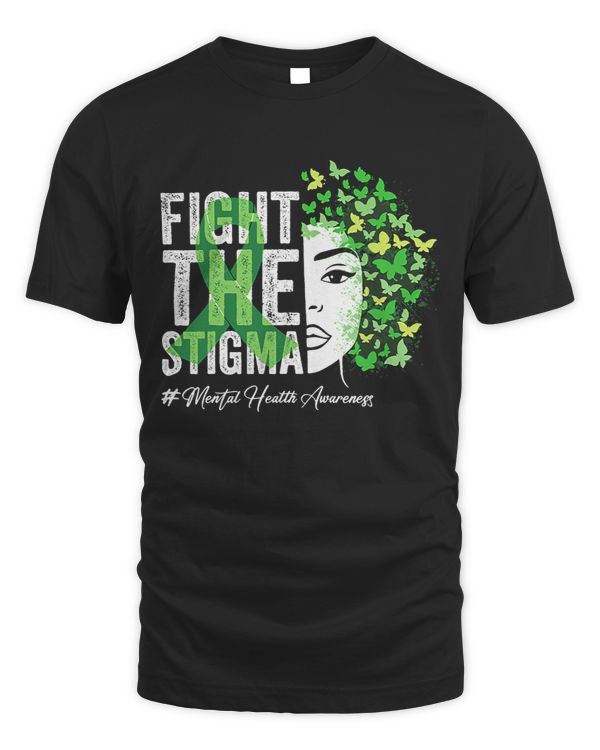 Fight the Stigma Mental Health Awareness Butterfly Women
