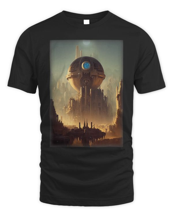 Fantasy SciFi Environment Mechanical Sun Doomsday