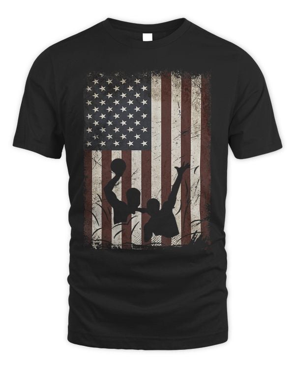 Water Polo Player American Flag Vintage Water Polo Gifts Men