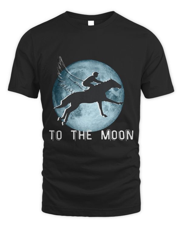Derby Race Funny Kentucky Horse Design To the Moon 1