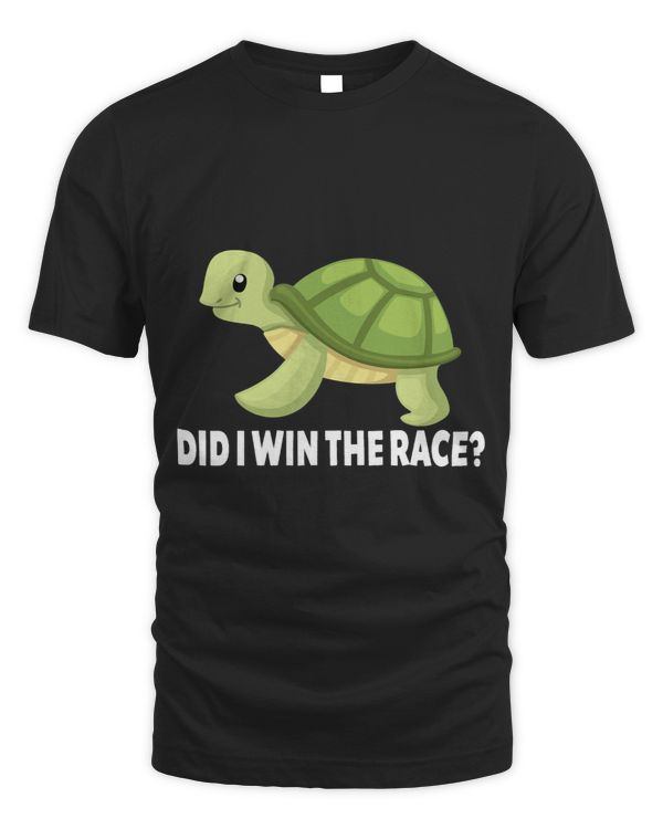 Did I Win The Race Funny Turtle Sea Animal Water Turtle