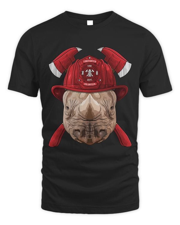 Firefighter Rhino Fireman Boys Kids Fire Rescue Animal