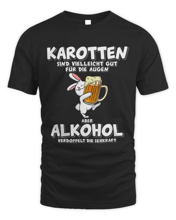 Alcohol doubles the vision beer rabbit carrots