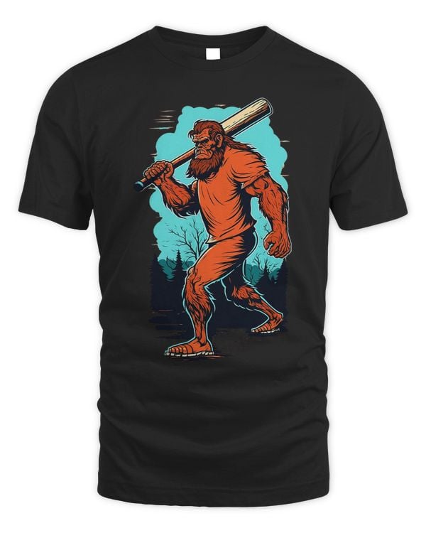 Funny Bigfoot Baseball Bat Lover Player Beisbol Sasquatch