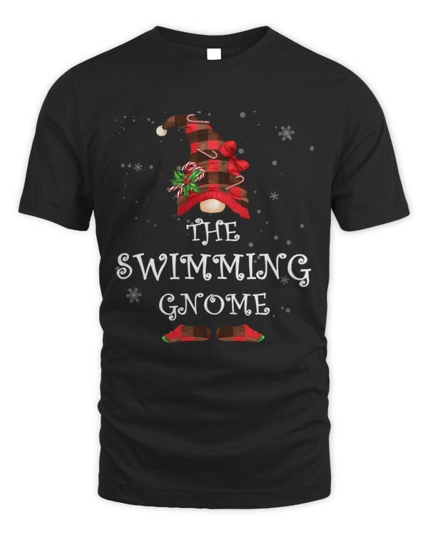 swimming gnome matching family christmas pajama