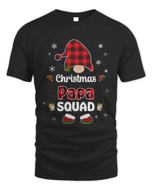 Christmas Papa squad family group matching red plaid