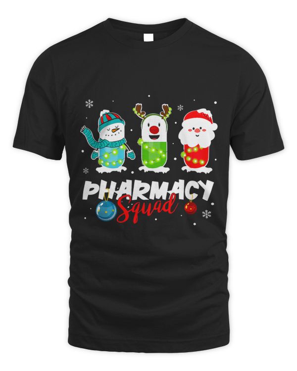 Christmas Pharmacy Squad With Santa Reindeer Snow Light Xmas