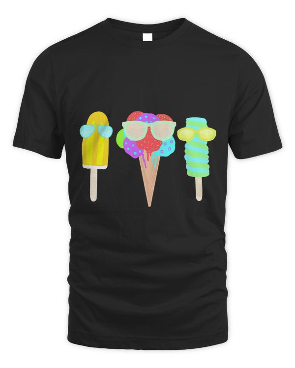 Big Ice Cream Cone And Cool Funny Treats Wearing Sunglasses