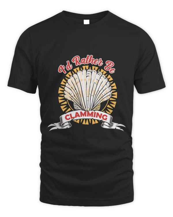Clamming Clam Digger Clamdigger Fresh Clams Seafood Shell