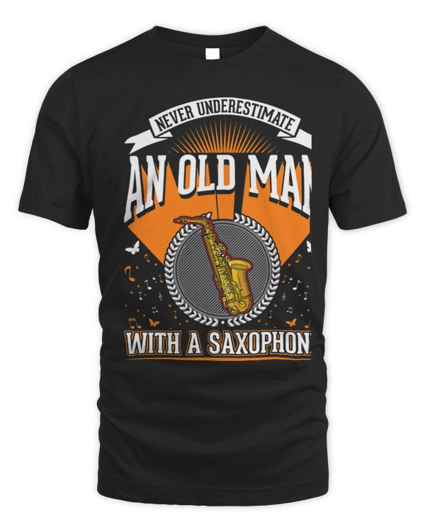 Saxophone Old Man Saxophone Player Grandpa Saxophonist 4