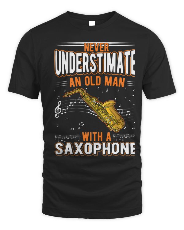 Saxophone Old Man Saxophone Player Grandpa Saxophonist 5