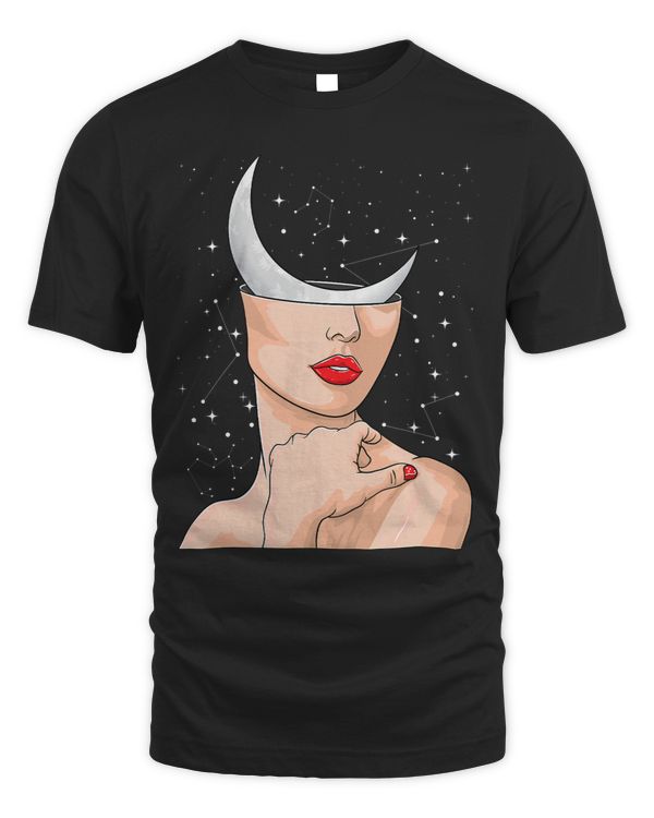 Astrology Moon Art Boho Womens Crescent Moon