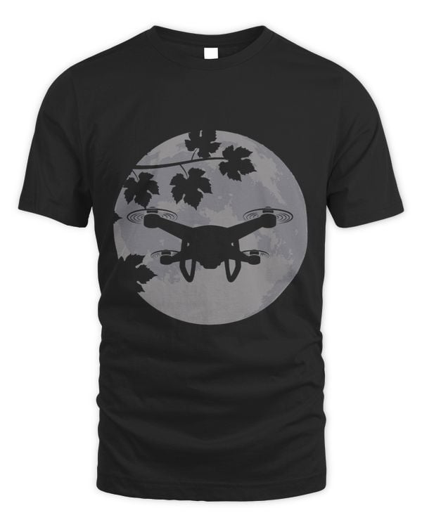 Drone Pilot Full Moon Flying Quadcopter UAV Operator
