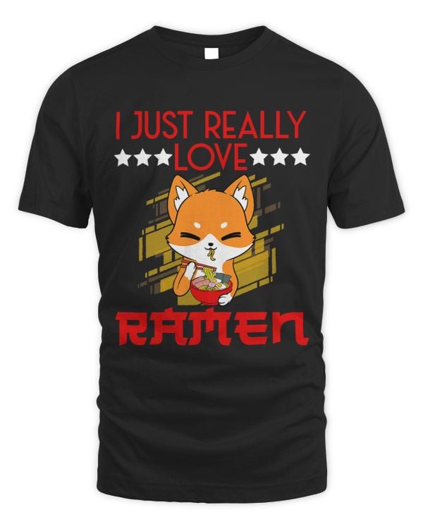 Fox I Just Really Love Ramen Egg Soup Bowl Crab Top Noodle